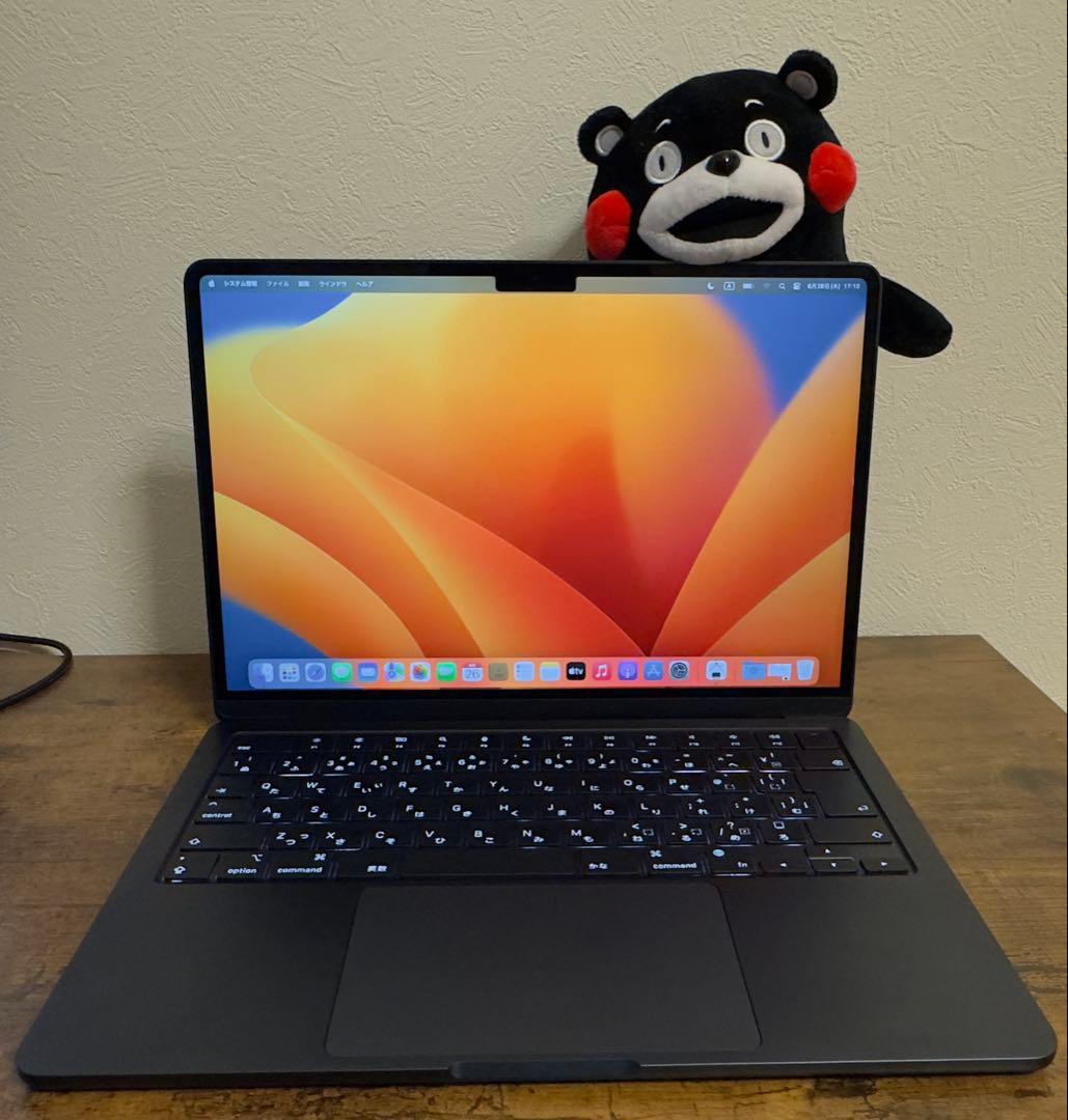 MacBook Air M2｜8GBメモリ｜256GB SSD｜ミッドナイト