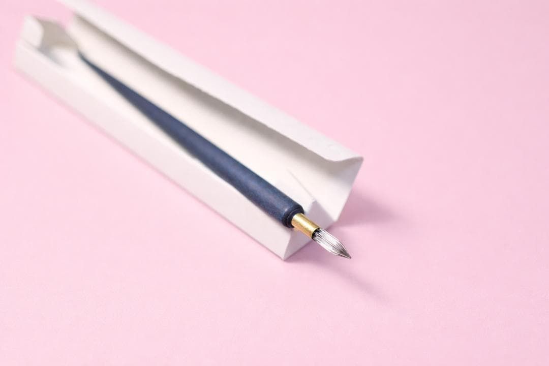 Kakimoriカキモリ Glass nib+nib holder藍染