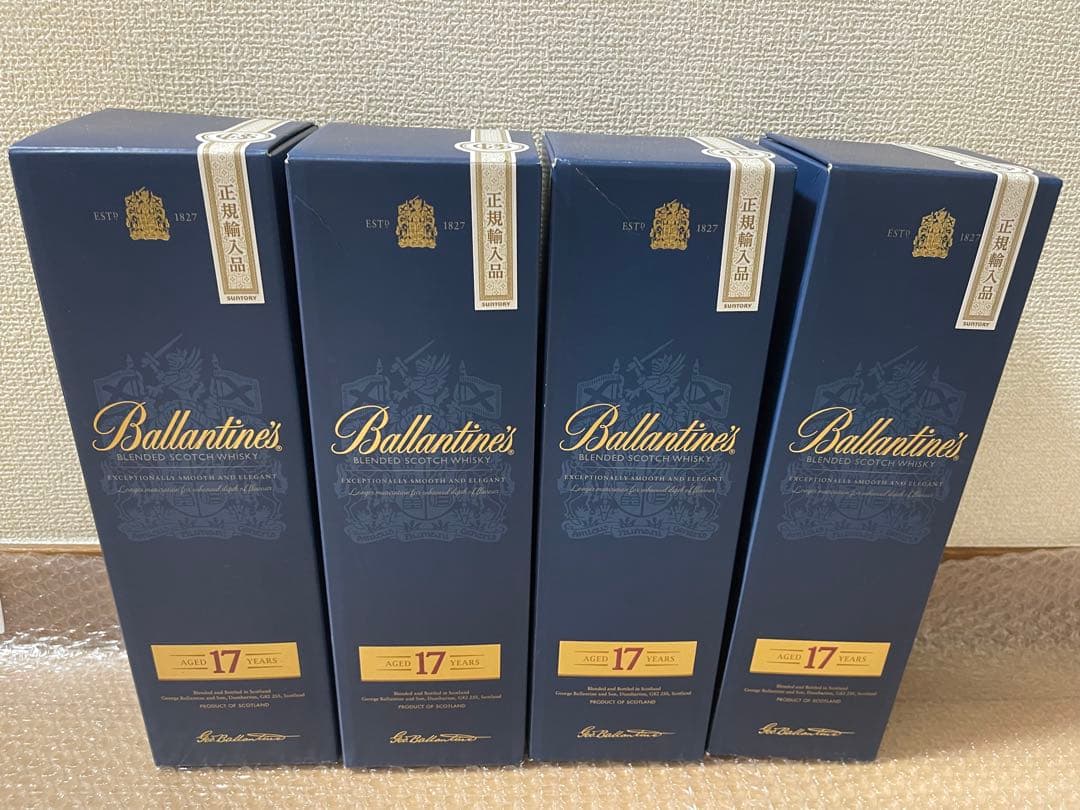 バランタイン Ballantine's 17年 ウイスキー 4本セット