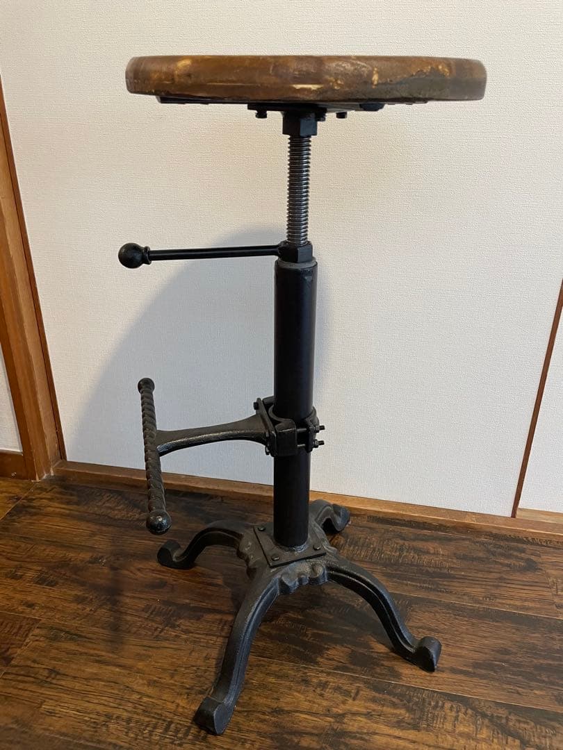 スツール DULTON : BAR STOOL ANTIQUE BLACK