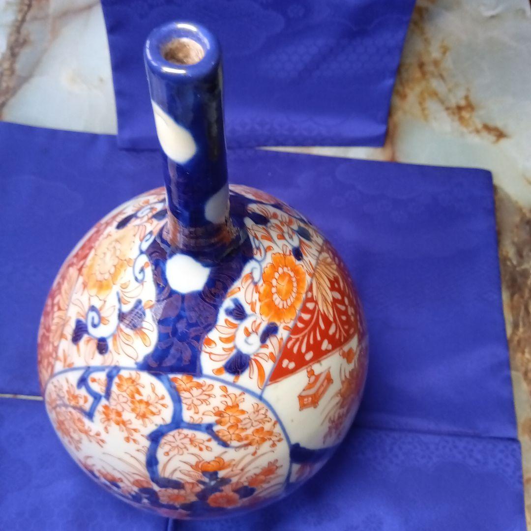 古伊万里献上手鶴首花入無傷