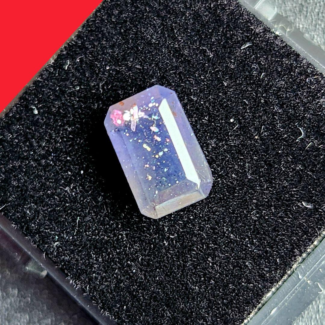 【一点物】アイオライトサンストーン ルース スクエア ⑪✩.*˚
