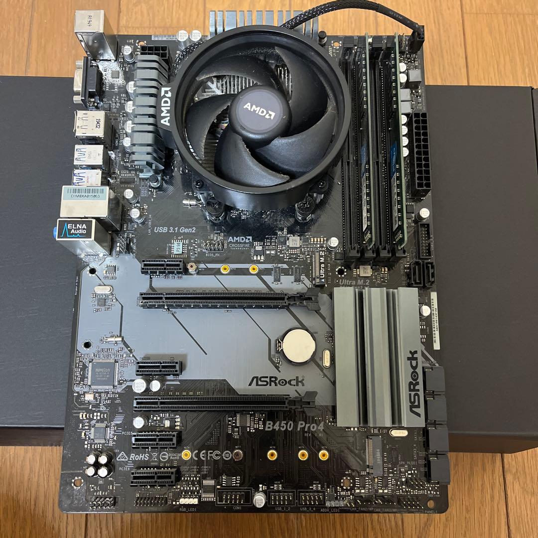 CPU ASRock B450 Pro + Ryzen5 3600