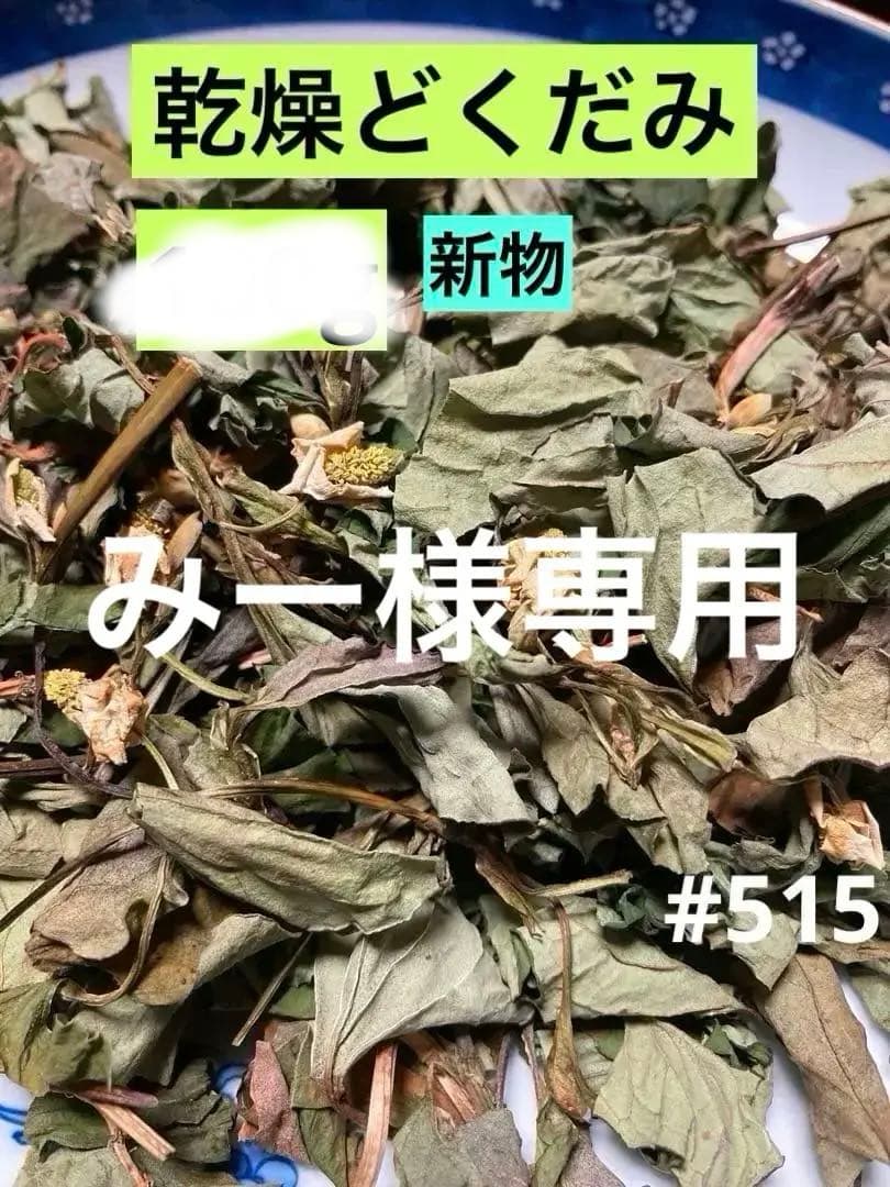 【みー画面】#515 乾燥どくだみ　どくだみ茶　開花期　2025年産