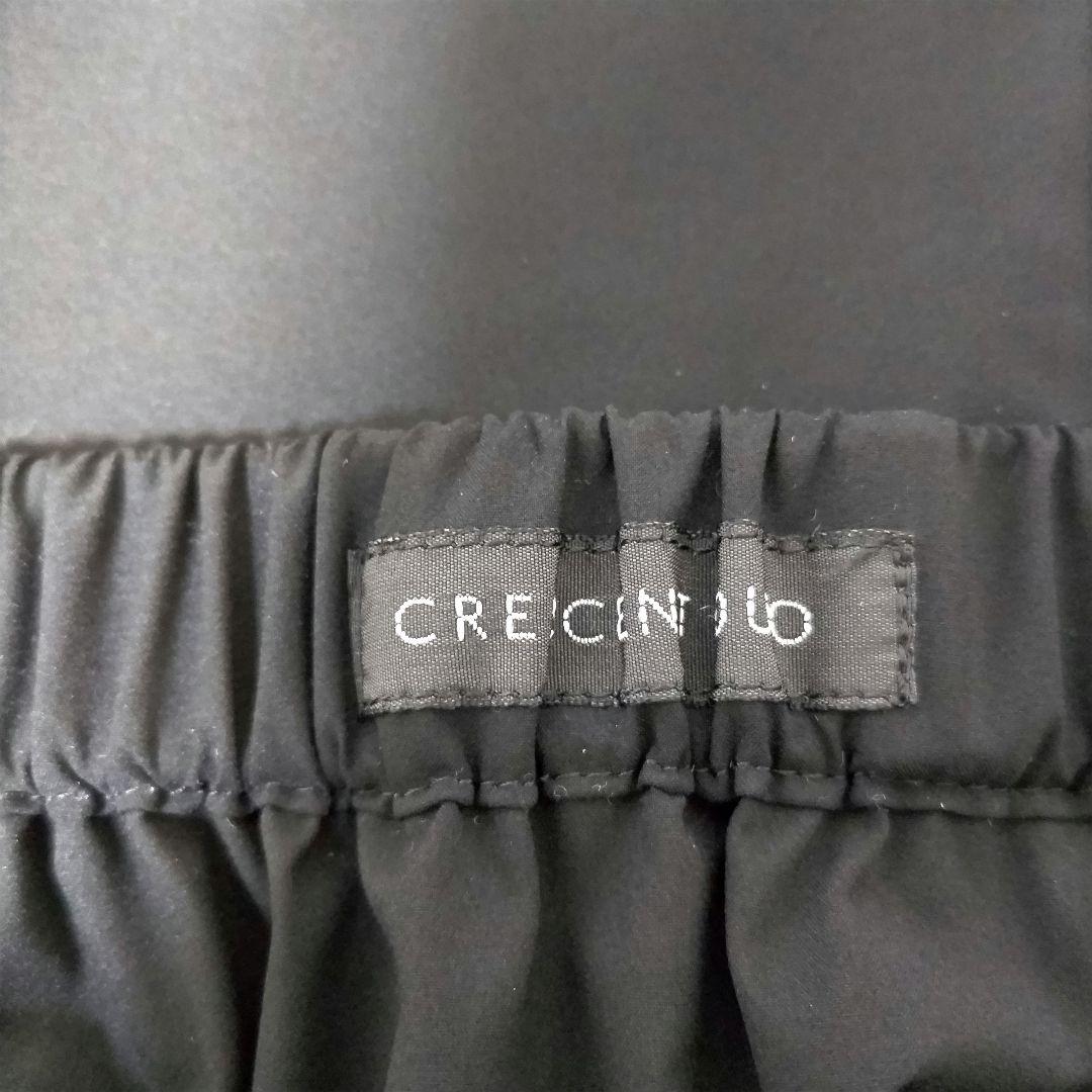 CRESCENT DUO　ガウチョパンツ　ブラック　ストレッチ