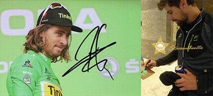 直筆サイン入り写真 ペーター・サガン ロードレース ジリナ SA鑑定済