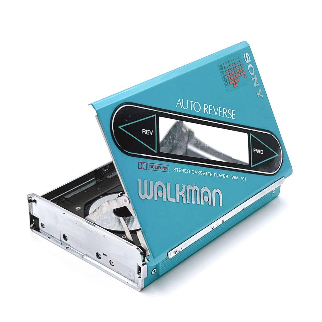 【美品・動作品】 SONY WM-101 ウォークマン 希少色　ブルー