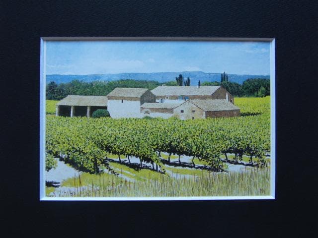 小泉正彦、【プロヴァンスの農家】、希少な画集画、新品高級額・額装付