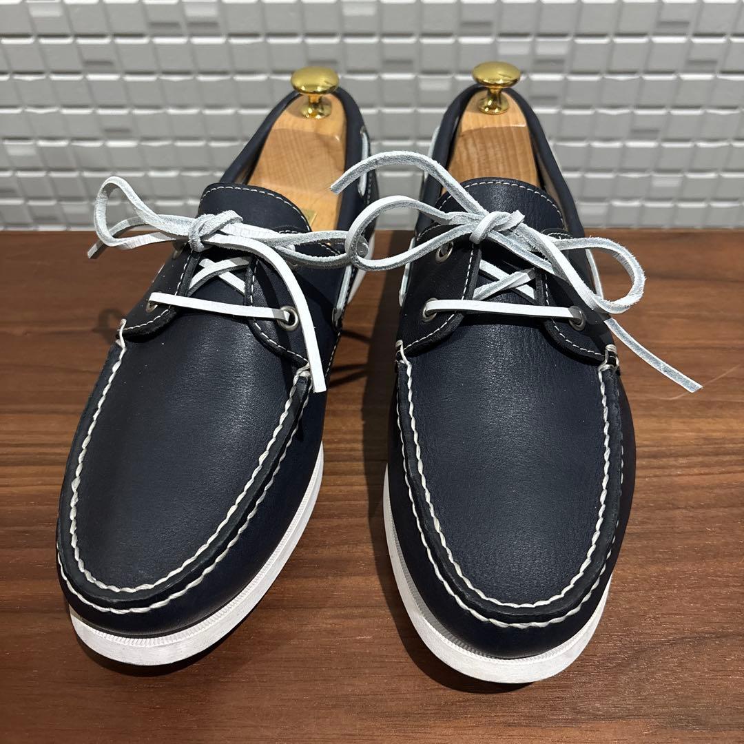 靴 REGALSTANDARDS classic boat shoes NAVY