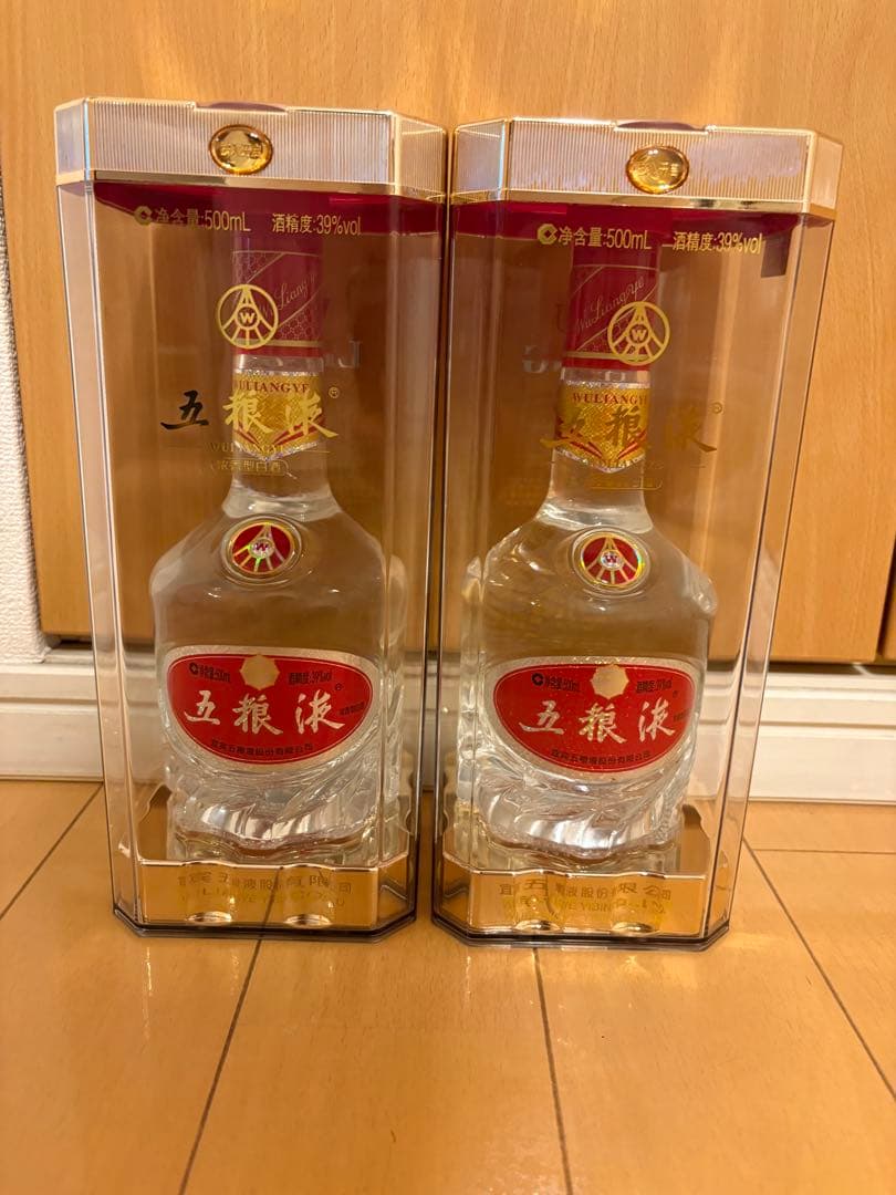 【未開封/ギフト袋入り】五粮液 500ml 39% 2本セット