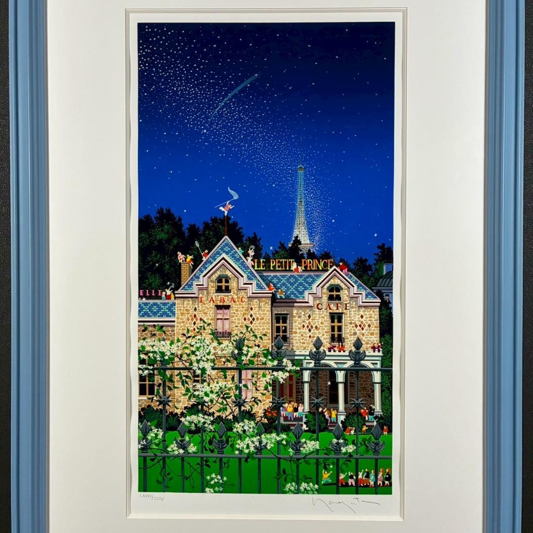 ヒロ・ヤマガタ「ミルキーウェイ」シルクスクリーン 直筆サイン入り 額縁入り