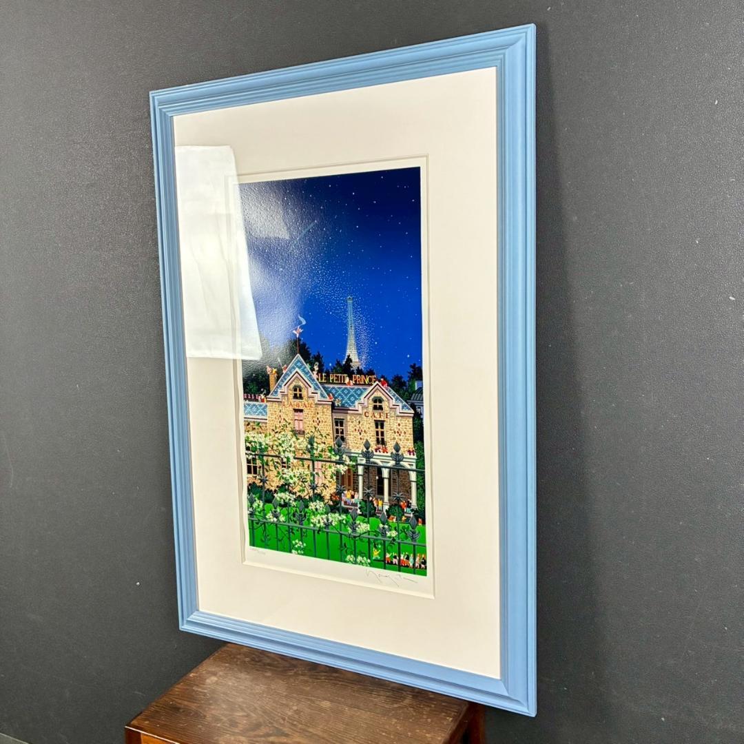 ヒロ・ヤマガタ「ミルキーウェイ」シルクスクリーン 直筆サイン入り 額縁入り