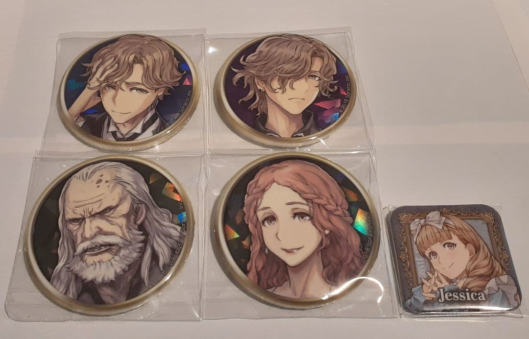 人狼ジャッジメント ダンジョン人狼 缶バッジ ロディ トーマス ローラ ジェシカ