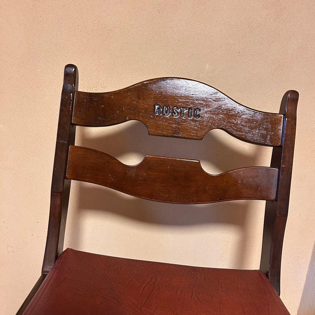 カリモク　ROSTIC 木製椅子2脚セット