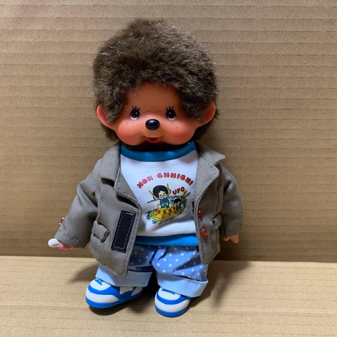 【希少】モンチッチ　男の子　ジャケット　UFO Tシャツ　水玉ズボン　シューズ