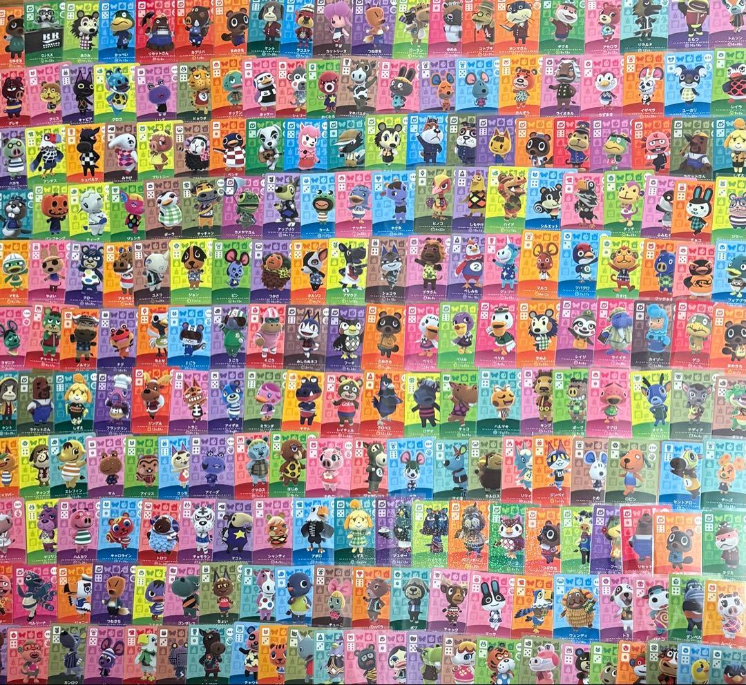 あつ森amiibo 223枚セット 番号被りなし各1枚 やよい マーサ ジェシカ