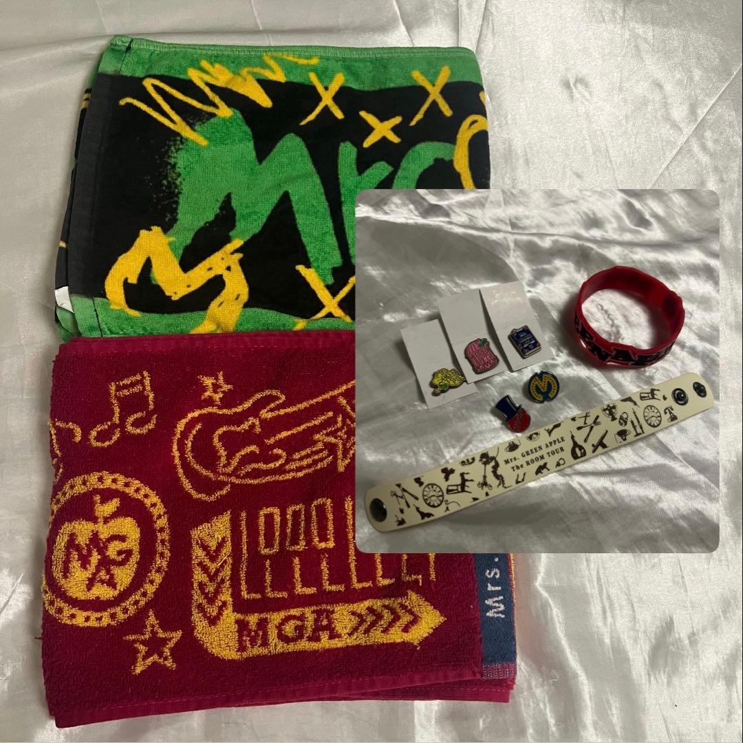 Mrs.GREEN APPLE まとめ売り　ピンバッチ、ラバーバンド、タオル