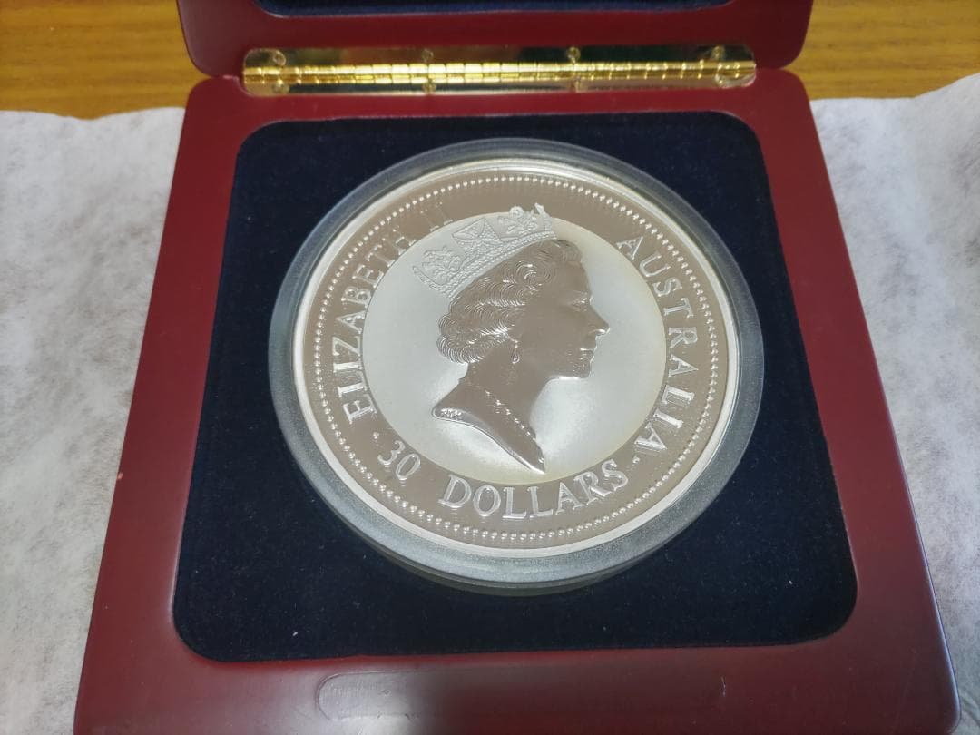 オーストラリア 30ドル 1kg銀貨 1994年