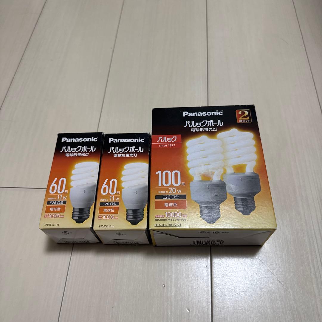 パナソニック パルックボール 蛍光灯 20W100形2個 11W60型2個