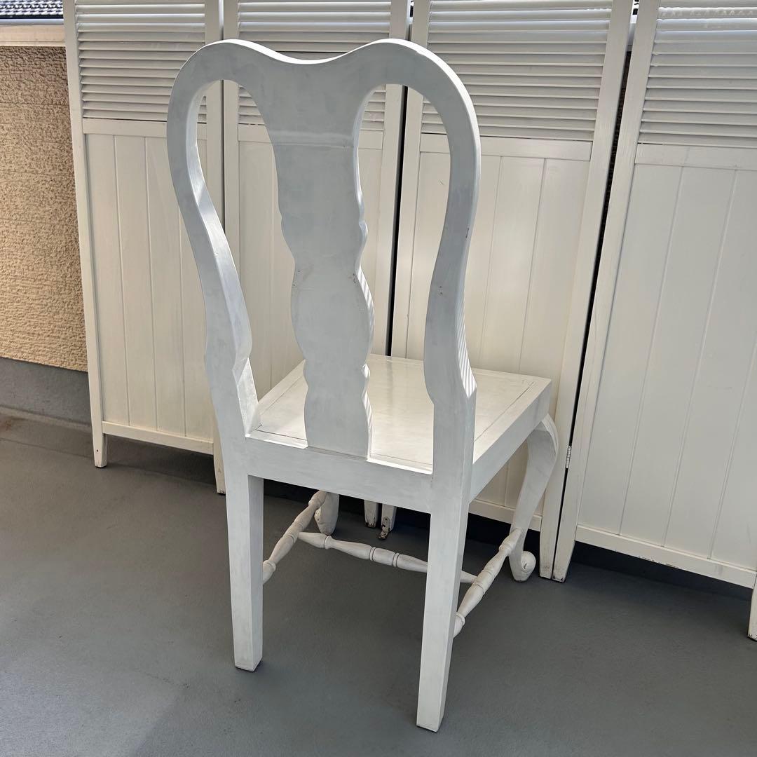 ロココ調　猫脚　ホワイト　チェア