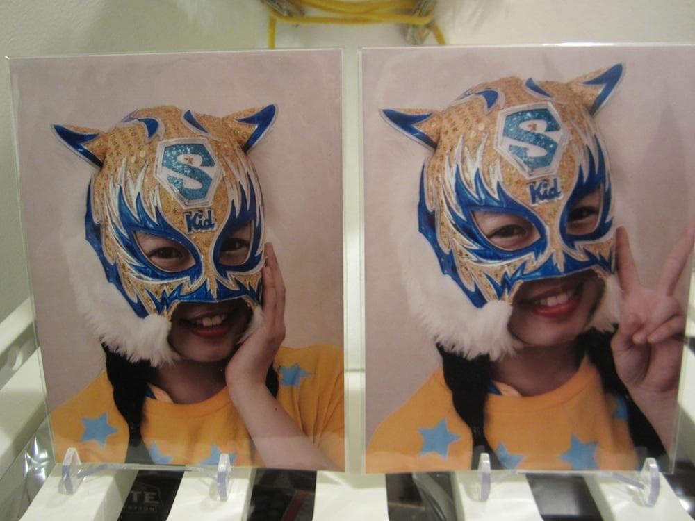 スターダム スターライト・キッド 直筆サイン入り 試合使用マスク 初期タイプ
