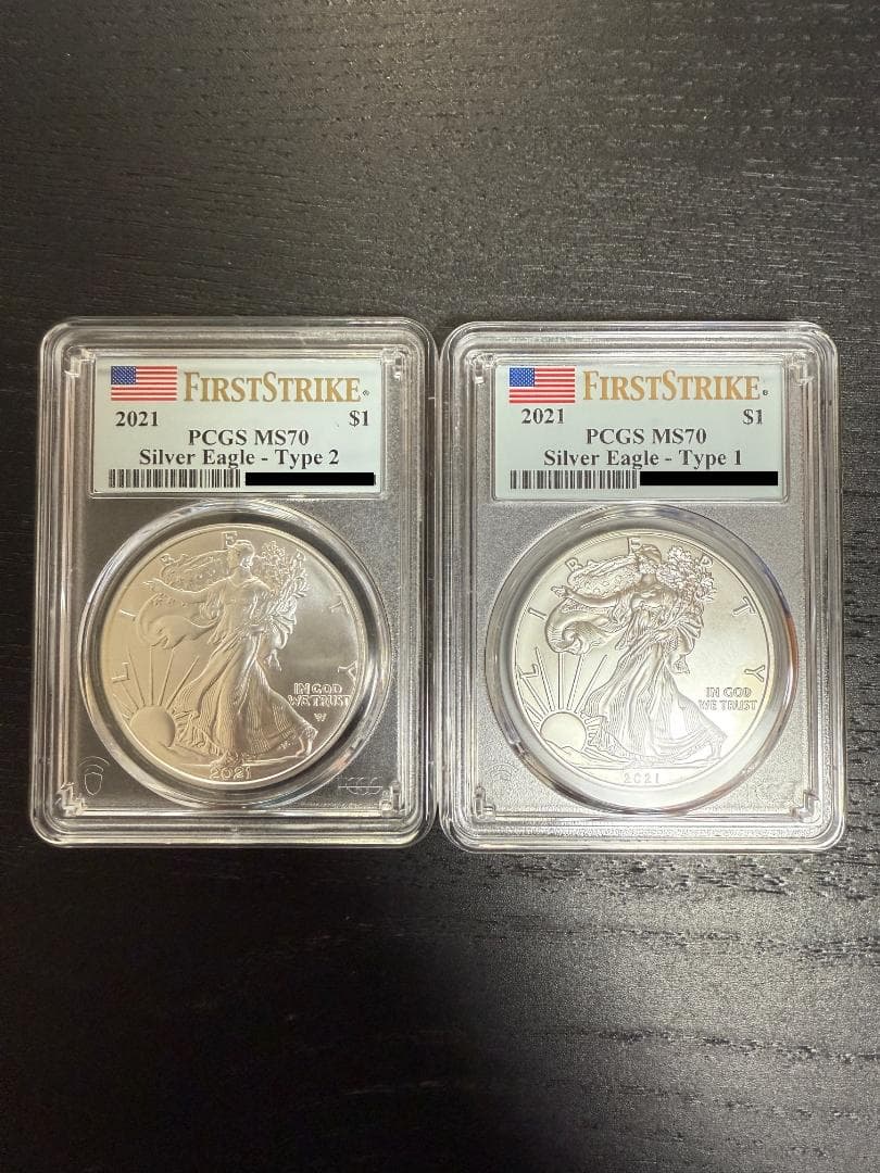 とむとむさん専用　2021年 イーグル銀貨 Type1・Type2 セット