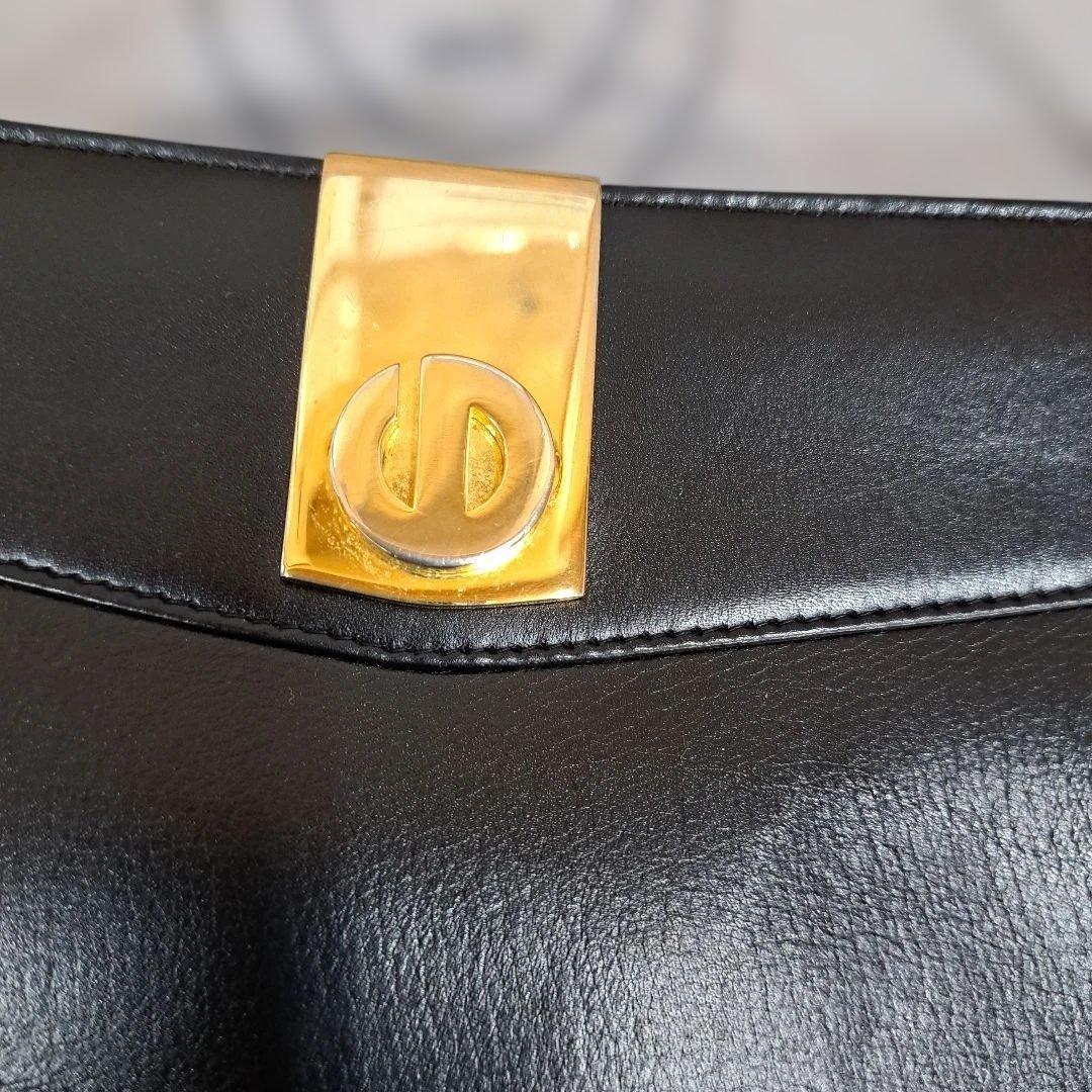 クリスチャン・ディオール ブラックレザーショルダーバッグ 最終値下げ