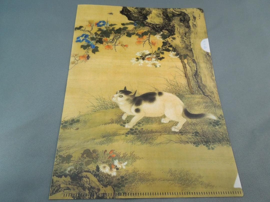 ❌美術館グッズ【6132】　《題材シリーズ》クリアファイル　猫〈日本〉４種セット