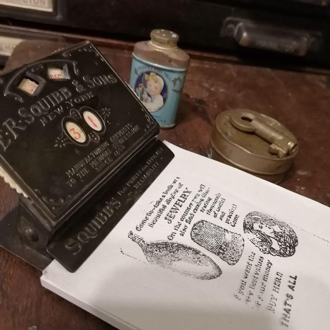 希少☆米国製アンティーク カレンダー付きクリップ ボード☆ステーショナリー文房具