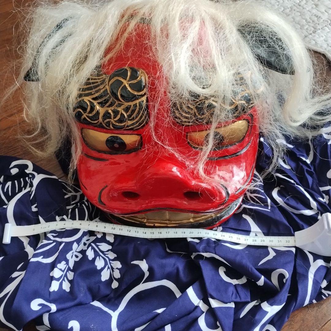 【さらに値下げしました】木製獅子頭