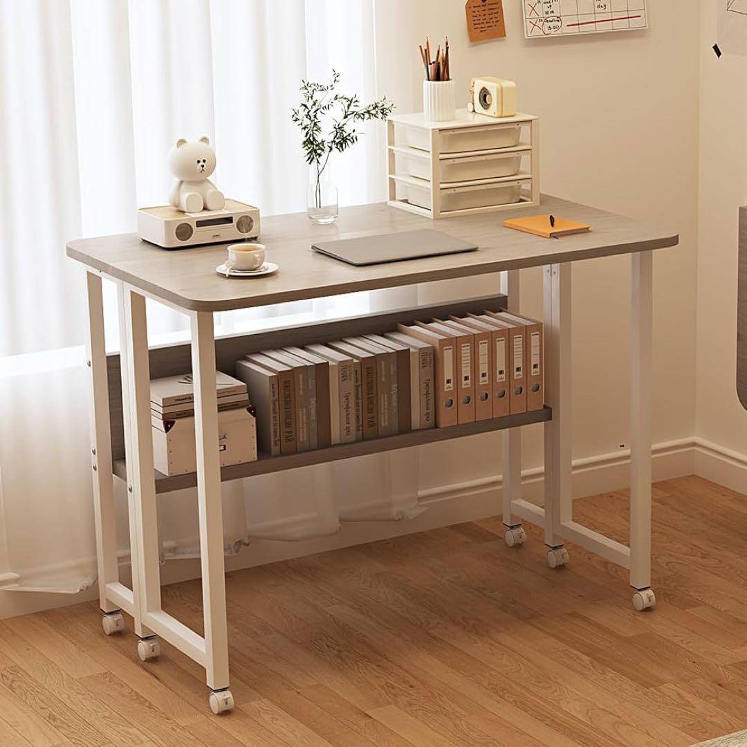 折りたたみデスク コンパクデスク 省スペース 多機能テーブル 机 テーブル