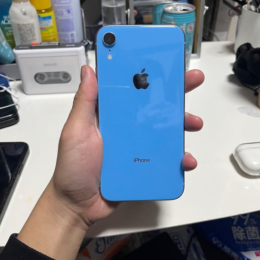 【訳あり品】iPhoneXR ブルー　128GB SIMロック解除済み