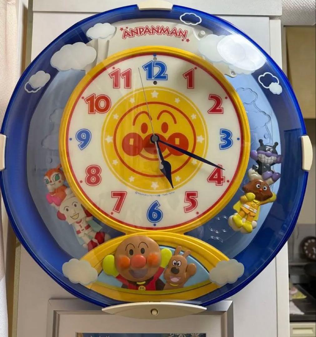【希少品】アンパンマン SEIKO 電波アミューズ掛時計