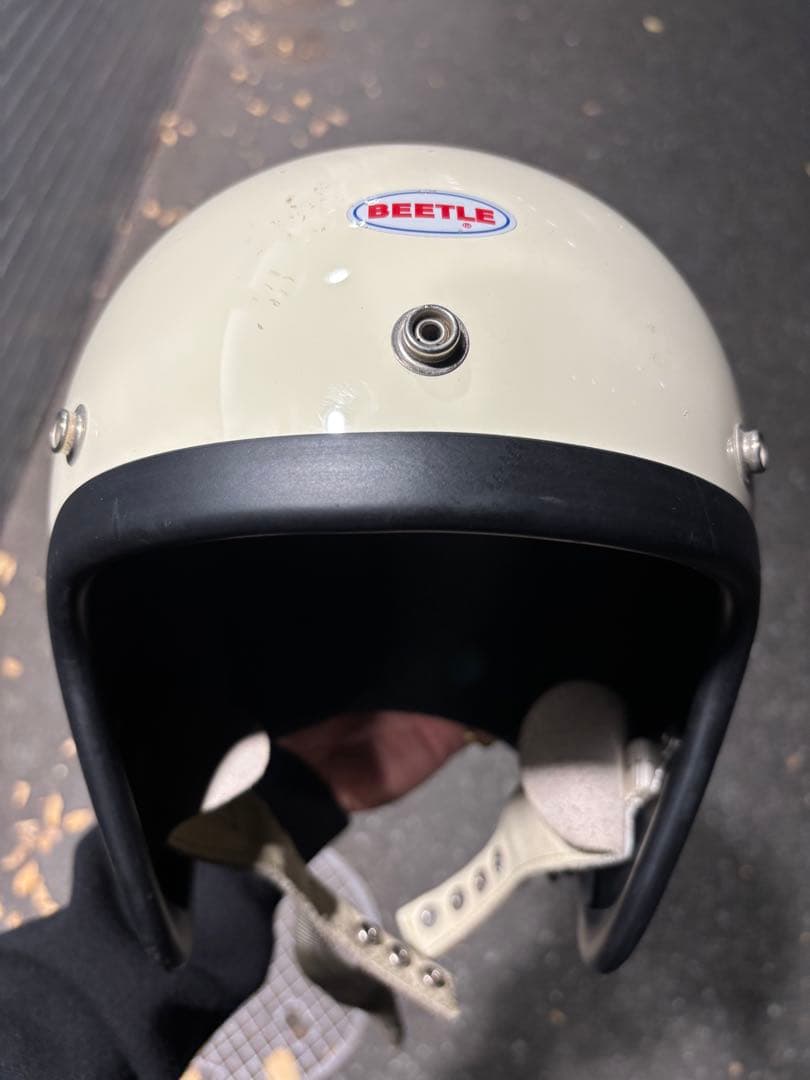 BEETLE ジェットヘルメット クリーム色