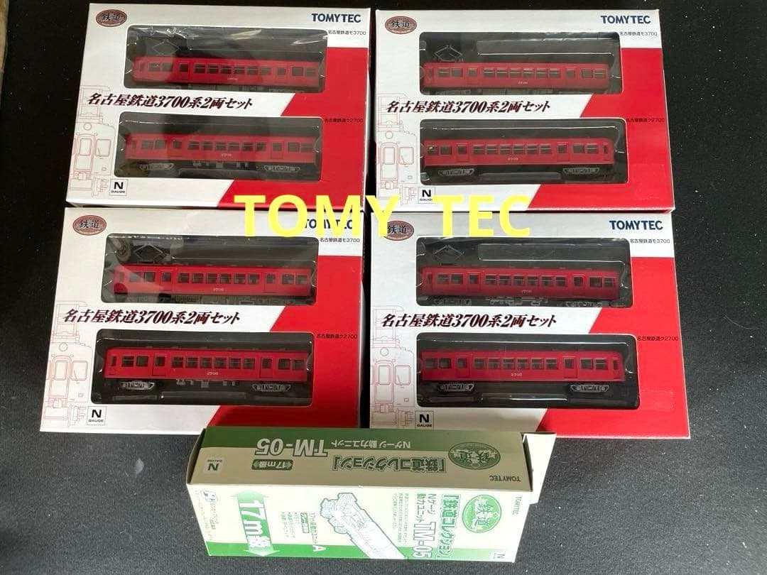 名鉄3700系　4セット　Mユニット　TOMYTEC。