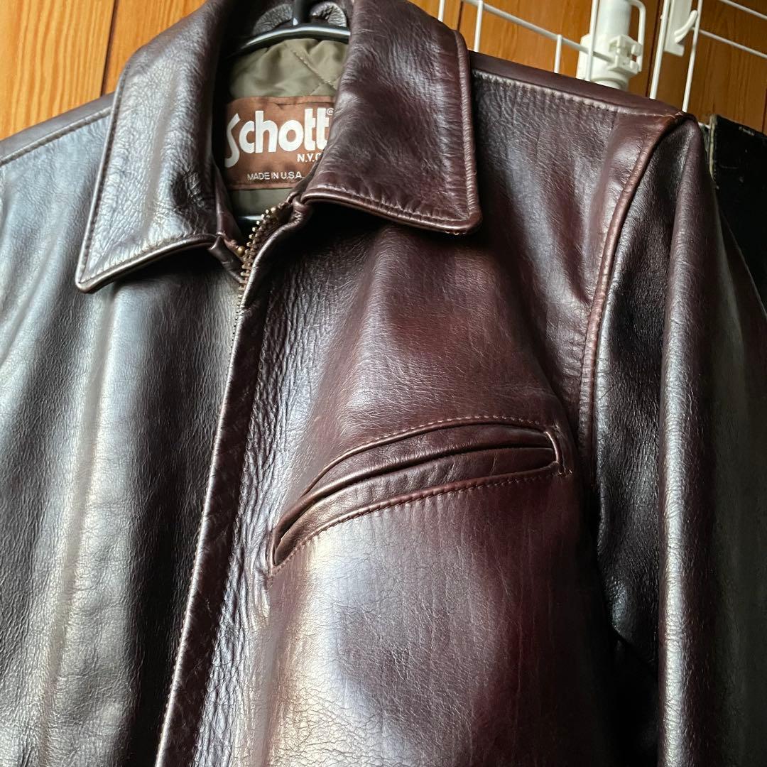 ショット　Schott シングルライダースジャケットAT101？