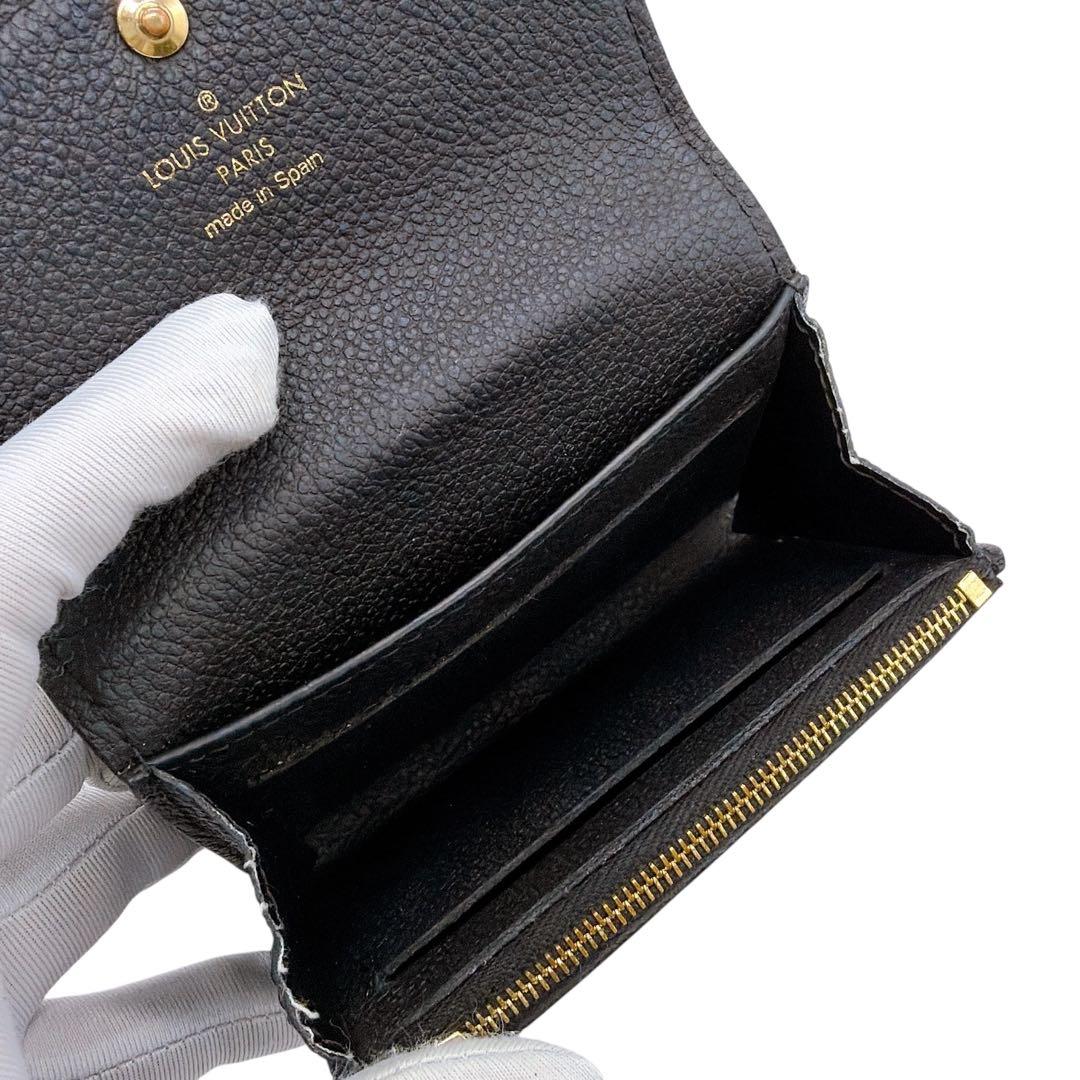 ルイヴィトン M81455 モノグラムアンプラント ポルトモネ ロザリ 折り財布