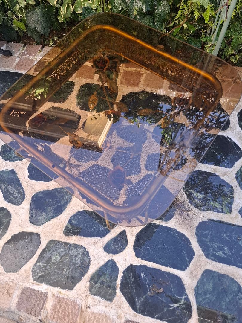 アンティーク　　薔薇　　机