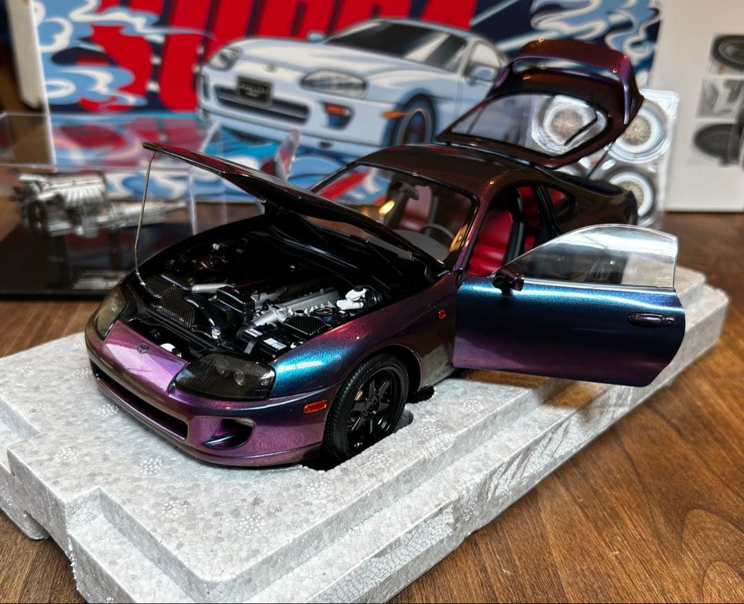 【新品】WhelArt 1:18 Toyota Supra A80 Purple