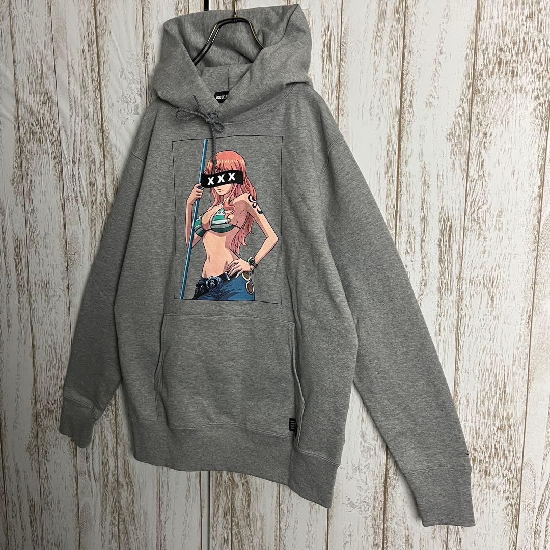 【即完売モデル】ゴッドセレクション☆ワンピース ナミ両面プリントパーカー 希少