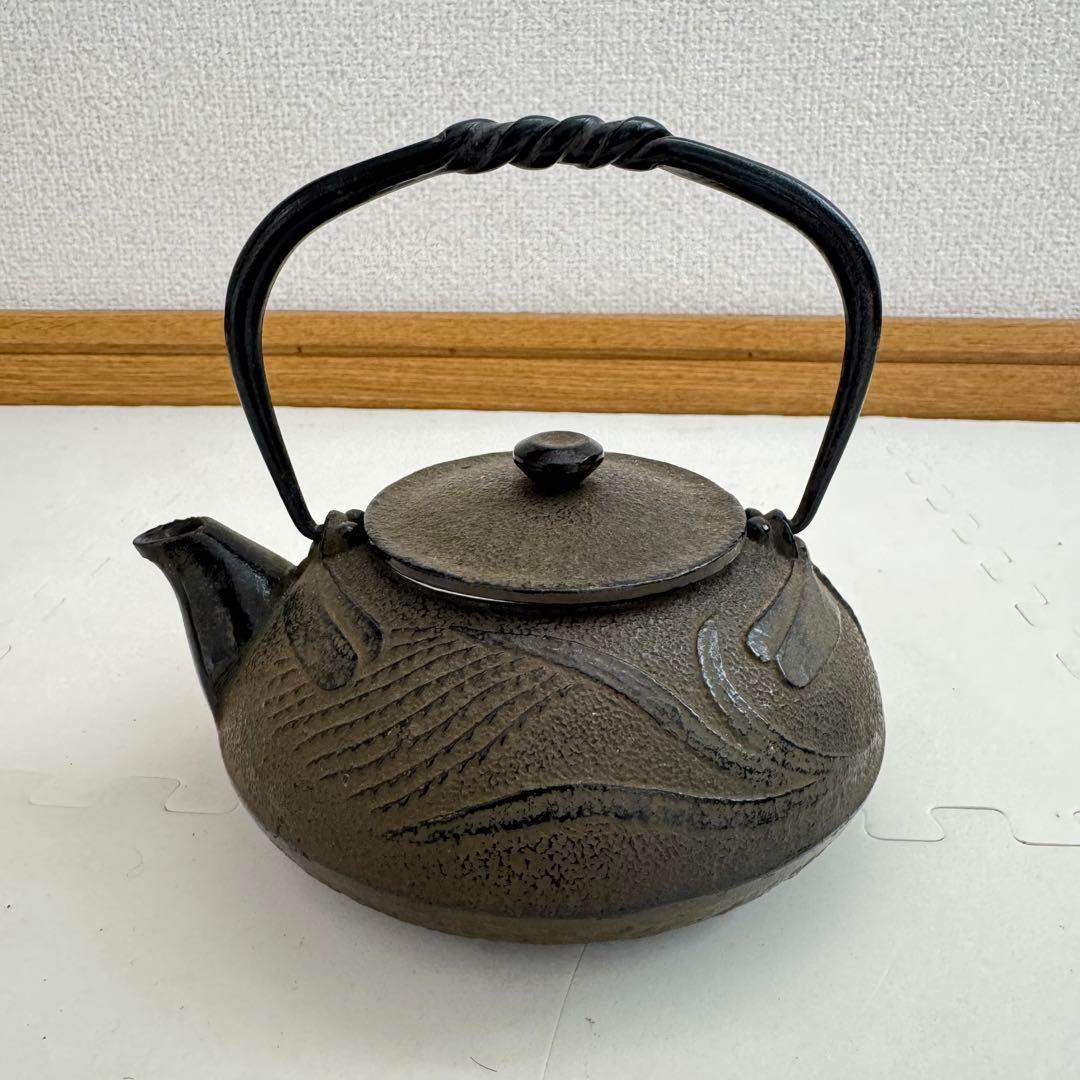 【希少】南部鉄器　急須　宝生堂　とんぼ　茶漉し付き　6.6mm