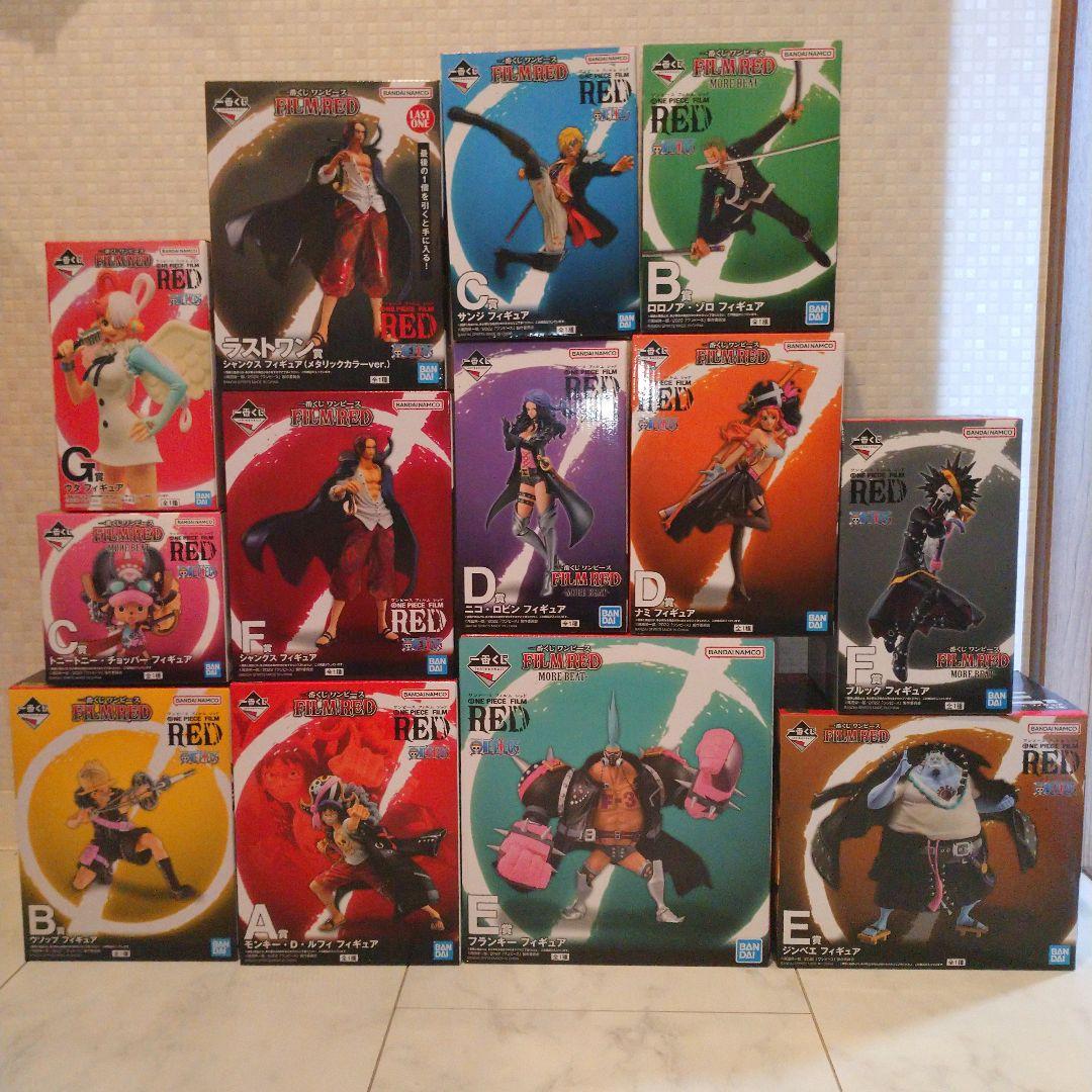 【新品・未開封】一番くじ ワンピース FILM RED フィギュアコンプセット