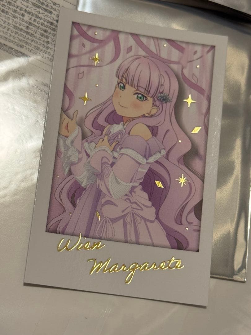 ウィーンマルガレーテ　ポラロイド風カード　箔押し　Liella