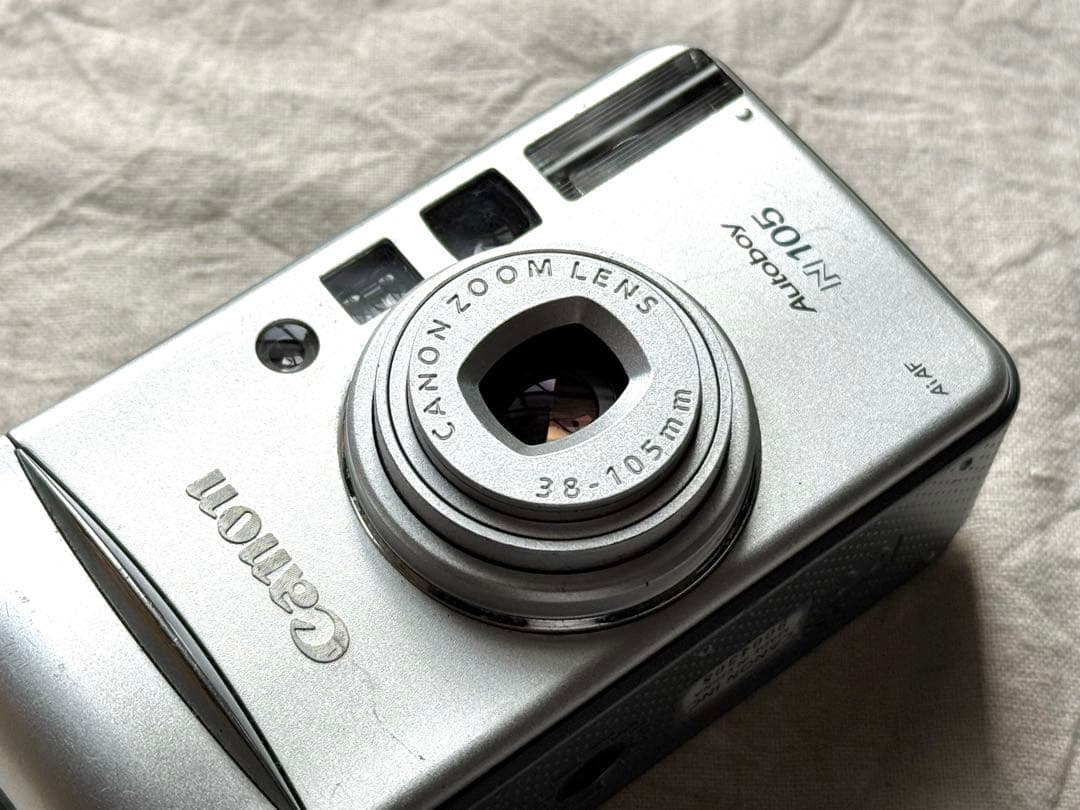 ⌘完動品！ 電池付き、作例あり！ Canon Autoboy N105⌘