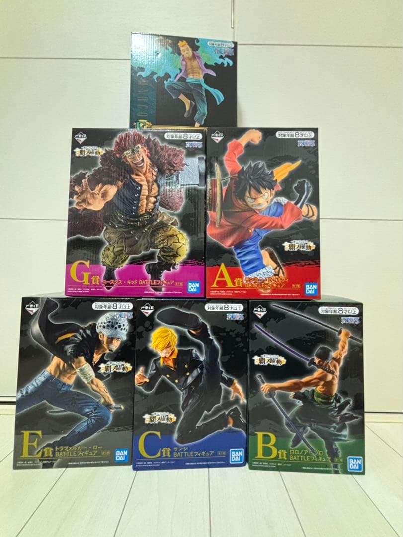 ワンピース ルフィ A賞 バトルフィギュア 6体セット