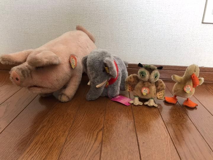 シュタイフ アニマル ぬいぐるみ2体 ビンテージ