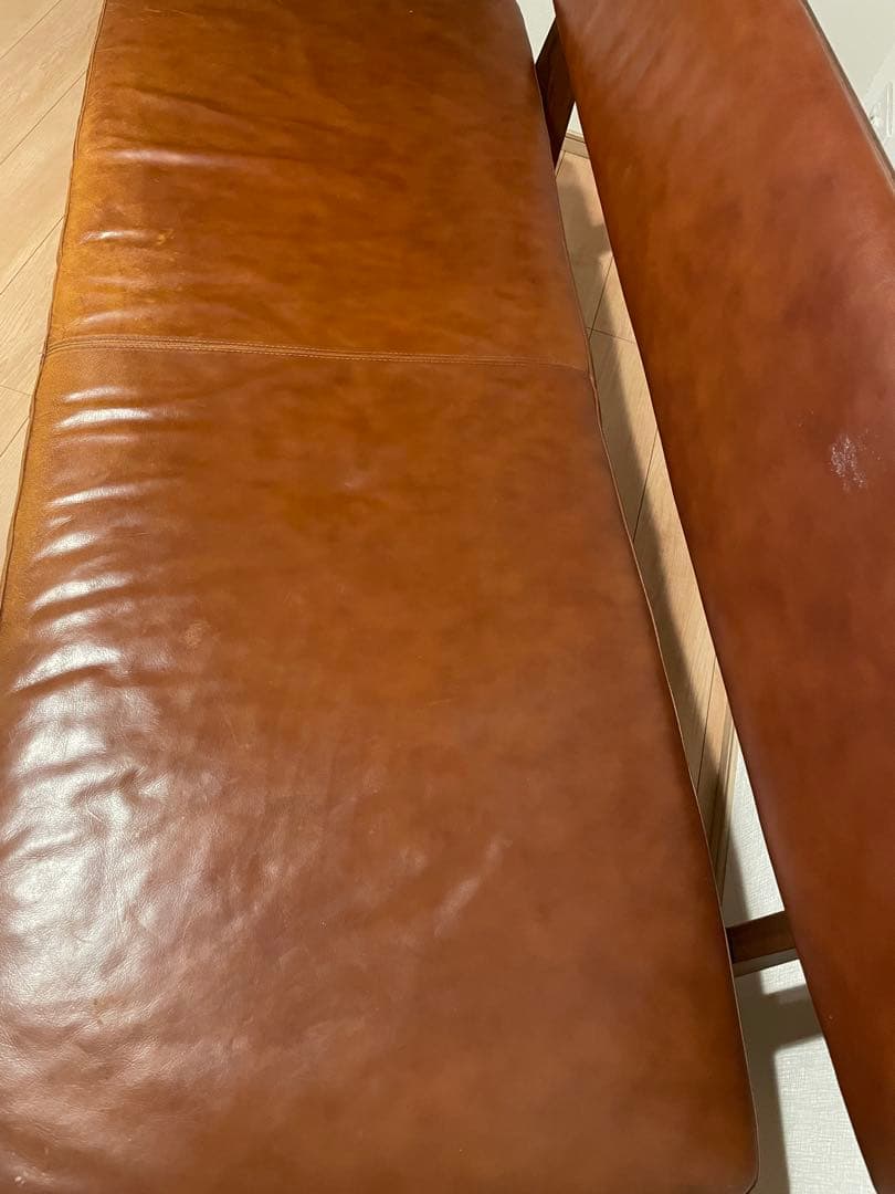 SHIGIYAMAシギヤマ 岩倉榮利YUZUシリーズ 2人掛けLDチェア 革張り