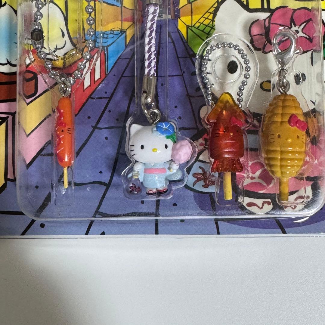 ハローキティ 食べ物モチーフ ストラップセット