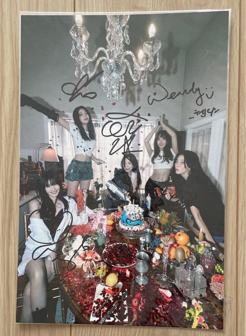 Red Velvet birthday 全員直筆サイン入りミニポスター