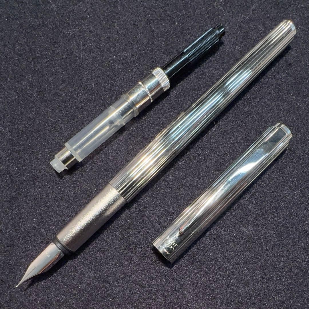 モンブラン ノブレス プラチナコート 万年筆 14K EF 洗浄整備済